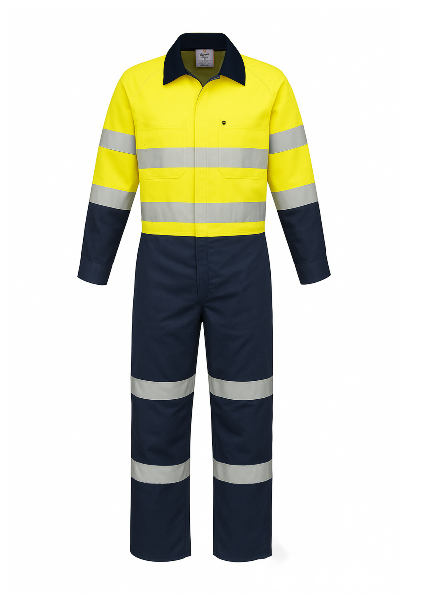 Mens RipStop Cotton Coverall with Venting and Reflective Tape