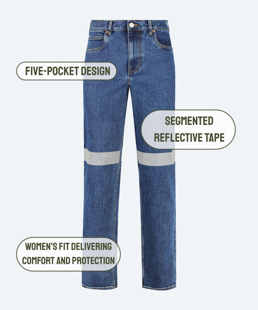 Ladies Stretch Jeans with Tape