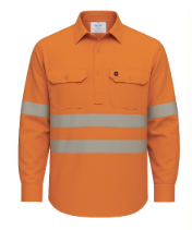 Mens Hi-Vis Regular Weight Closed Front Shirt
