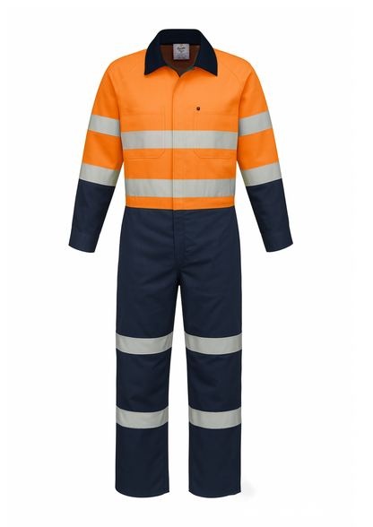 Womens RipStop Cotton Coverall with Reflective Tape