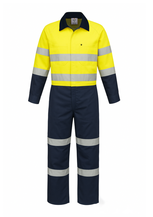 Womens RipStop Cotton Coverall with Reflective Tape