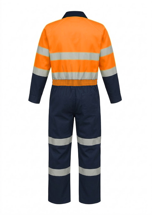 Mens RipStop Cotton Coverall with Venting and Reflective Tape