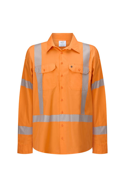 Men's Hi-Vis Lightweight Ripstop NSW Rail Segmented Tape Shirt