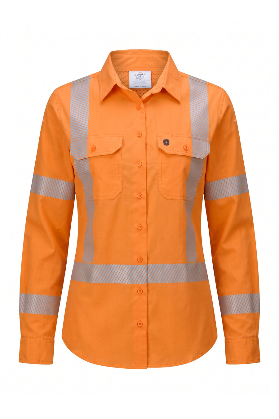 Ladies Hi-Vis Lightweight Ripstop NSW Rail Segmented Tape Shirt