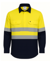 Mens Hi-Vis Light Weight Closed Front Shirt